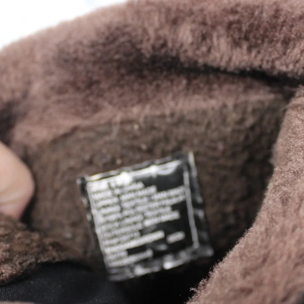Totes Insulated Quilted Waterproof Winter Boots Women's Size 8‎ Brown Fur Lined